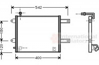 VAN WEZEL 58005177 -  Конденсатор, кондиционер